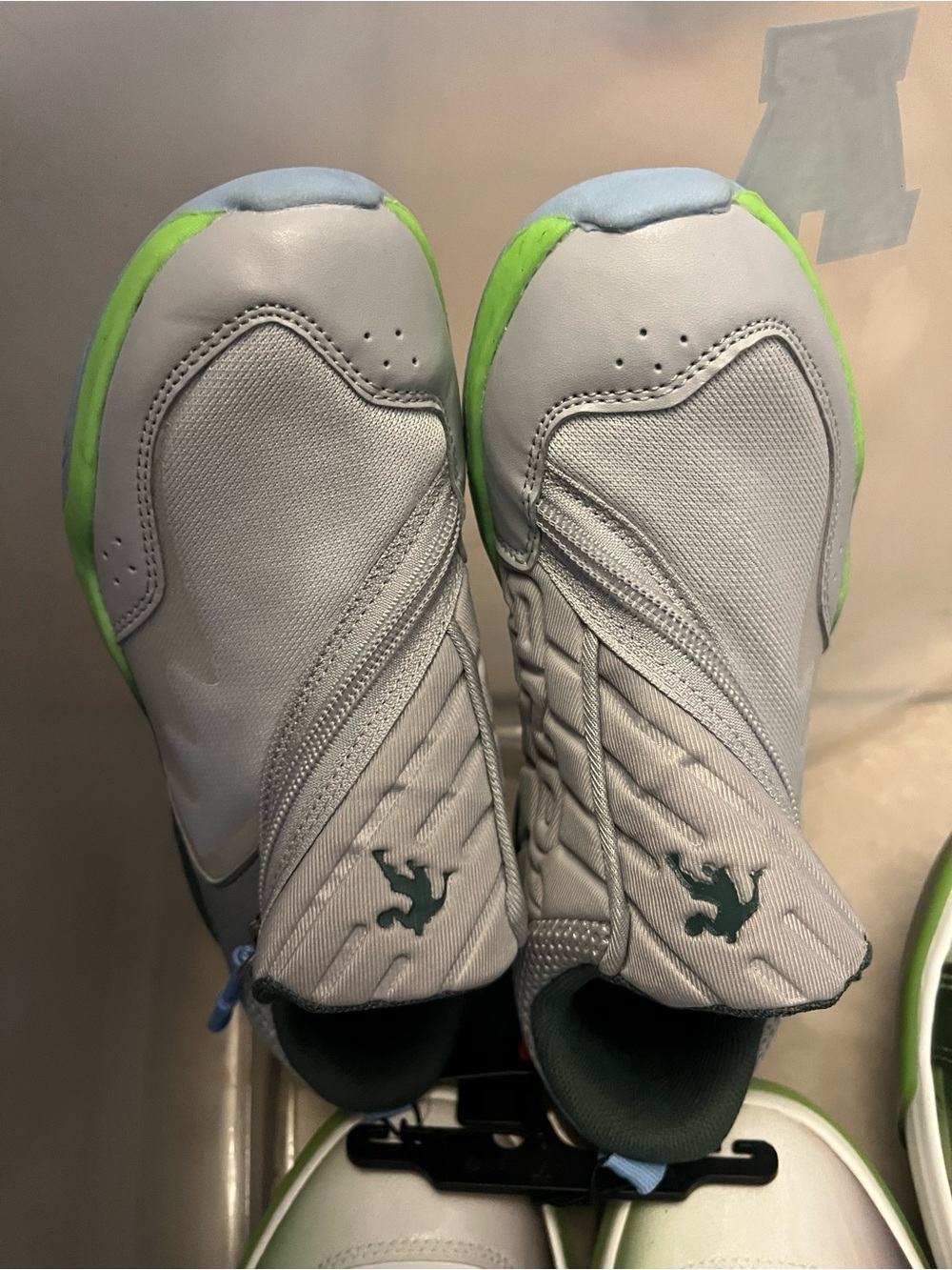 And1 Kids Light Gray Sneakers with Lime Accents